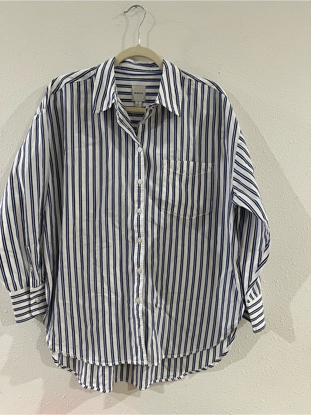 Maeve Classic Kate 100 % Cotton Button Down - Picture 3 of 3